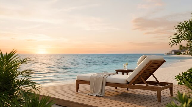 Experience ultimate relaxation and a serene tropical getaway on a stunning sunset beach, offering a perfect luxury vacation retreat with breathtaking ocean views