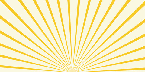 Fototapeta premium simple yellow sunburst line pattern art for banner poster background.