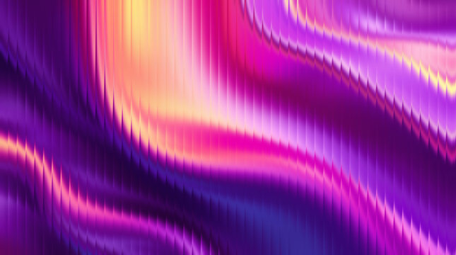 Abstract purple and pink gradient background with wavy lines, modern design