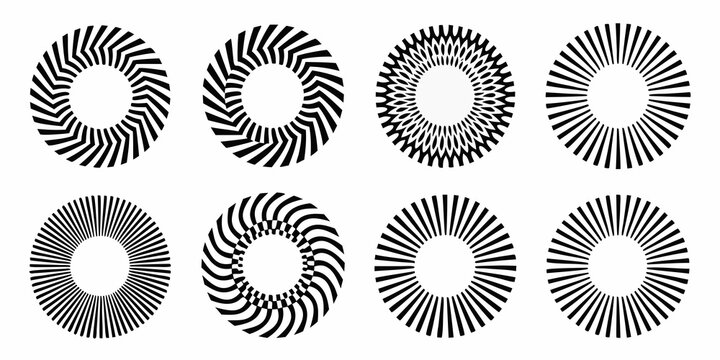 circular designs with geometric patterns circles black
