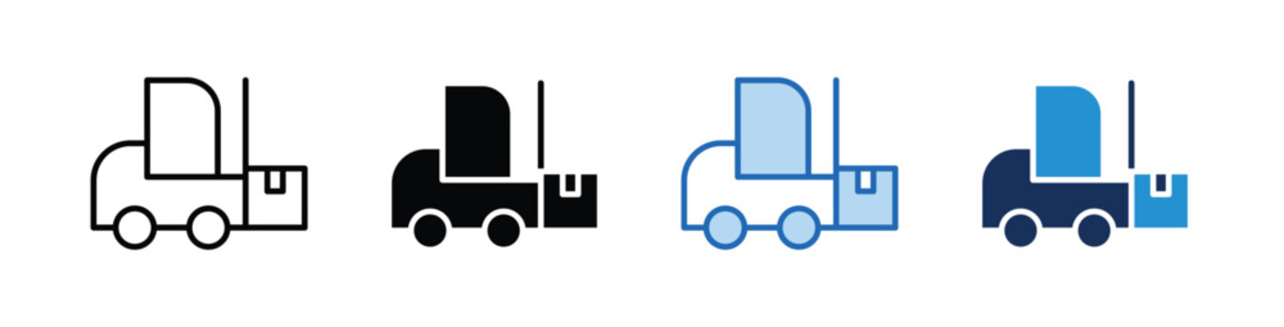 FORKLIFT  icon Collection With Multiple Styles