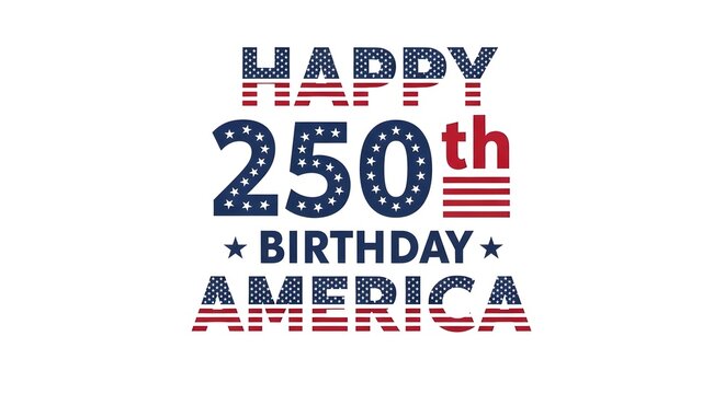 Happy 250th birthday america celebrating us independence day