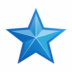 Obraz premium Blue Star Icon