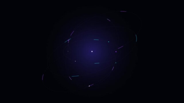 quantum computing particle cloud abstract science motion