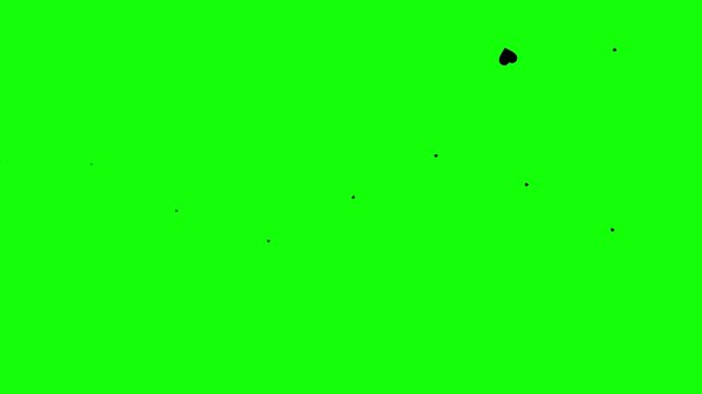 Romantic Heart Trail Mouse Follower Green Screen Overlay