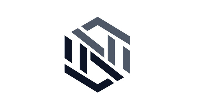 Abstract Geometric Logo Design, Modern Hexagon Shape, Corporate Identity, Minimalist Branding