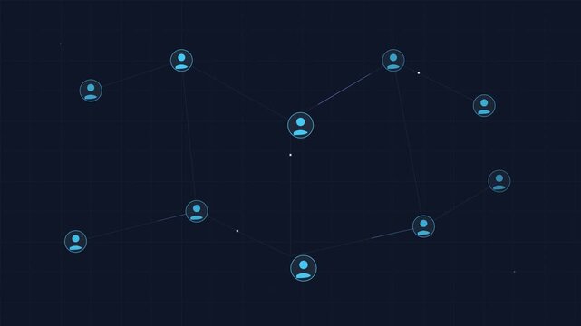 social network connections global community people link