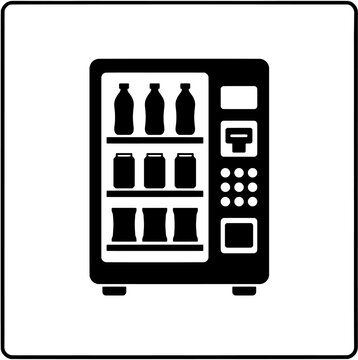 Vending Machine Food and Drink Dispenser Icon