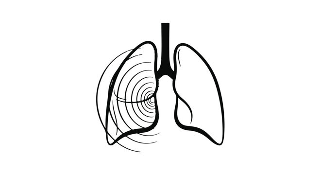 human lungs anatomy illustration, lung health, respiratory system
