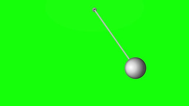 swinging pendulum clock motion green screen overlay graphic