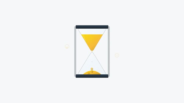 time is money hourglass currency finance concept