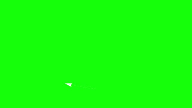white paper airplane flying loop animation overlay