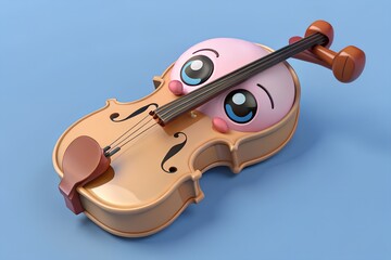 Fototapeta premium violin and bow on white background