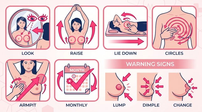 Visual-first minimal-text BSE guide for low-literacy audiences with six illustrated panels