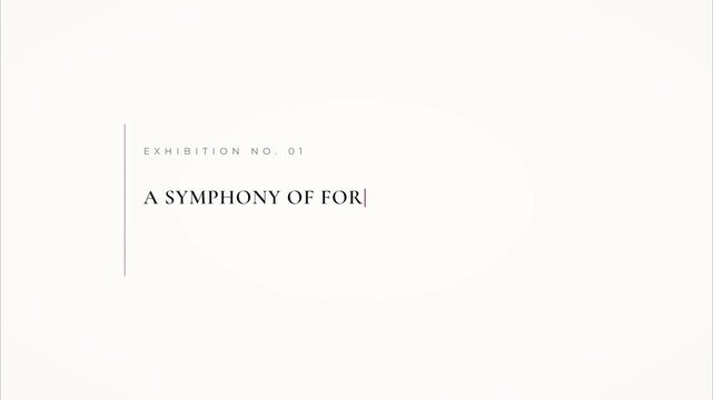 Elegant minimalist text animation with sophisticated typography