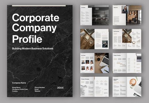Corporate Company Profile Layout
