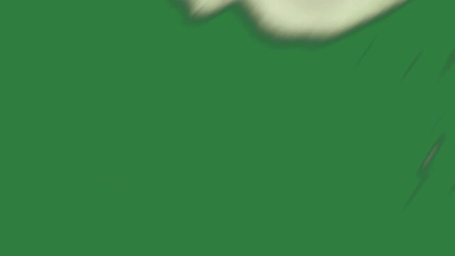 A green screen with white background and cloud in the middle clouds snow on pile of piece powder animated chromakey background backgrounds creative gesture expression emotion composition