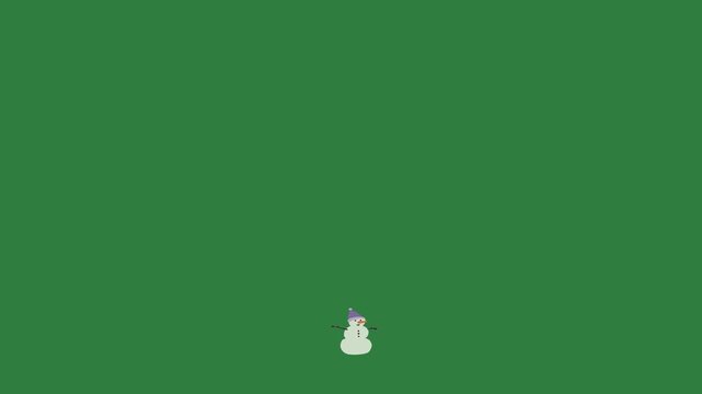 A green screen with white background and cat on it snowman standing in front of circle animated chromakey background expression backgrounds depth creative layers movement cartoonish
