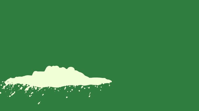 A green screen with white background and triangle on cloud in the middle bird flying air outline it an image of paint sps map animated chromakey background scene elements depth backgrounds