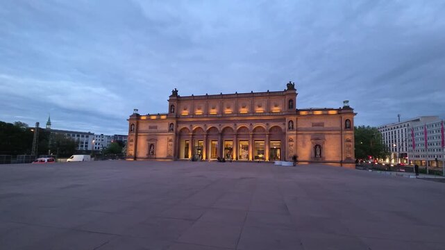 Hamburg, Germany - view of Neo-Renaissance building of Hamburger Kunsthalle built in 1869