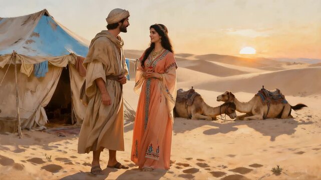 Isaac Welcomes Rebekah as His Wife and Brings Her Into the Tent of His Mother Sarah