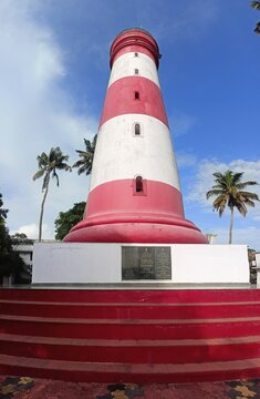 The Alappuzha Lighthouse 

situated in the coastal town of Alappuzha, Kerala. It was built in 1862 and is a major tourist attraction.