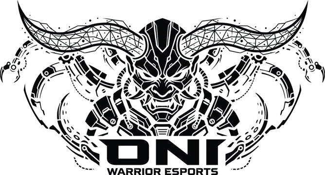 Mecha Gorilla Mascot Logo, Robotic Esports Gaming Vector