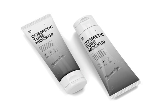 Cosmetic Squeeze Tube Mockup