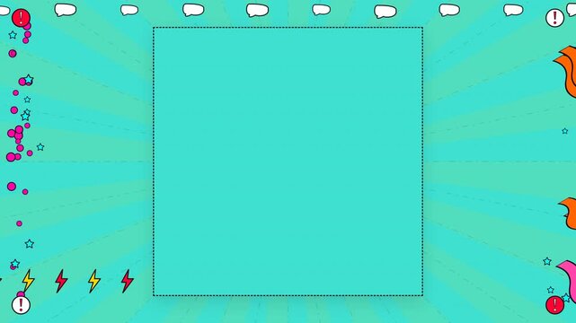 Colorful animated motion background featuring vibrant snakes and playful lightning bolts for lively digital design projects.