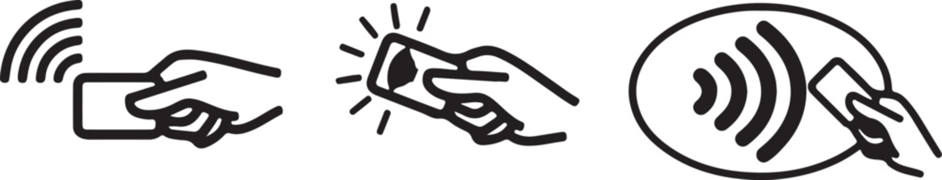 Contactless payment icons
