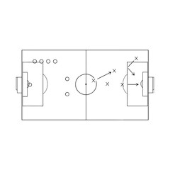 Fototapeta premium drawing of a football