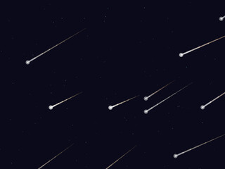 Falling Stars Comet Trails Dark Sky Pattern © iushakovsky