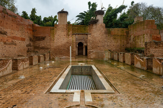 Chellah Courtyard Ruins - Rabat, Morocco