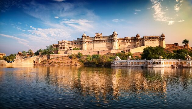 vintage rajasthan architectural marvels of udaipur jodhpur forts stock photo