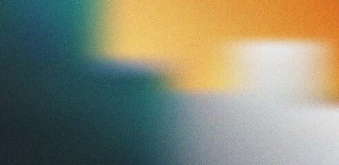 Lively abstract grainy gradient background showcasing warm orange, cool blue, and bright white tones for striking contrast © cicilia