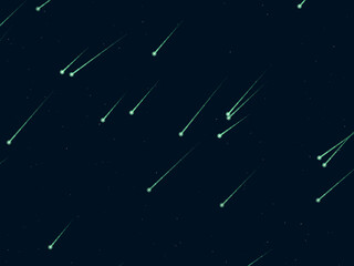 Falling Stars Comet Trails Dark Sky Pattern © iushakovsky