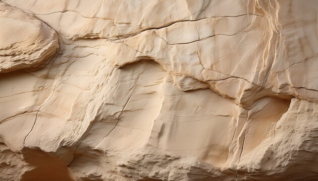 limestone texture photograph pale beige surface with natural erosion marks soft shadowing