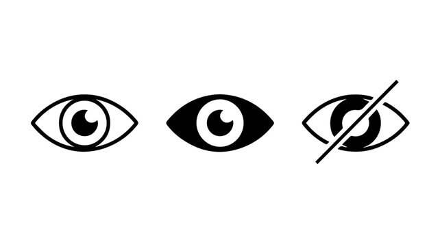 set of black and white icons