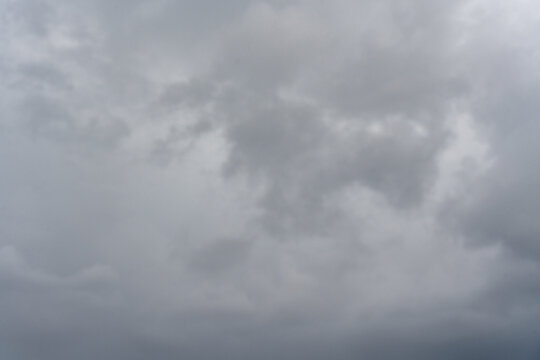 Clouds in the grey sky ust before the rain