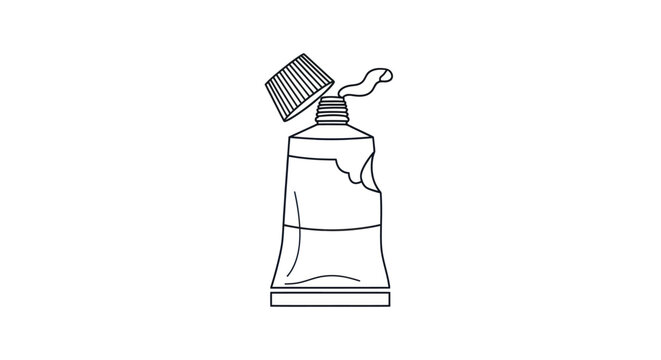Paint Tube Vector Illustration