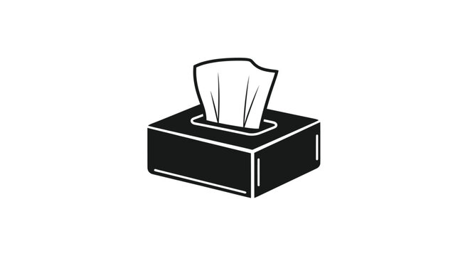 Tissue Box Vector Icon
