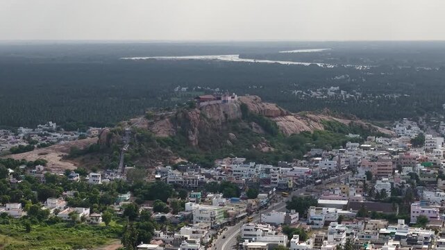 India - Mountain - Temple - Trees