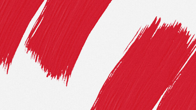 Red and white abstract brush stroke texture background for national day