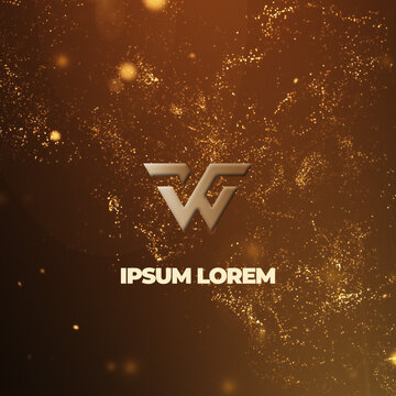 Square Luxury Golden Logo Reveal for High-Impact Prestige Marketing and Social Ads