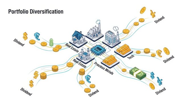 Investment strategies for portfolio diversification in business financial graphic modern environment informative viewpoint