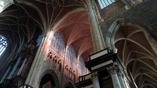 Sint Baafskathedraal, Ghent, Belgium. Saint Bavo's Cathedral, also known as Sint-Baafs Cathedral is a gothic cathedral of the Catholic Church