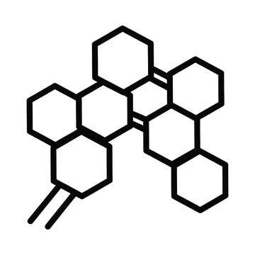 Molecular Structure Illustration of Polycyclic Aromatic Hydrocarbon