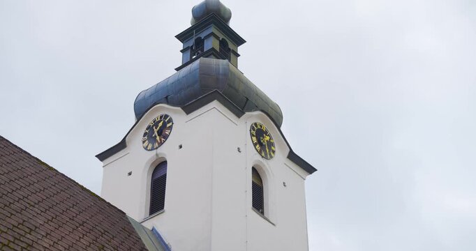 Historic Baroque Church Tower, Lunz am See, Austria