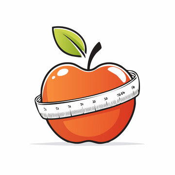 Apple with Measuring Tape