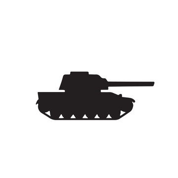 Heavy Artillery Military Tank Combat Vehicle Icon